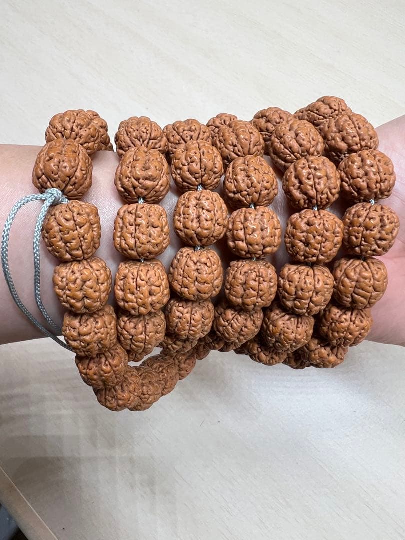 文玩堂：ピーカンナッツ大魔王のロング数珠