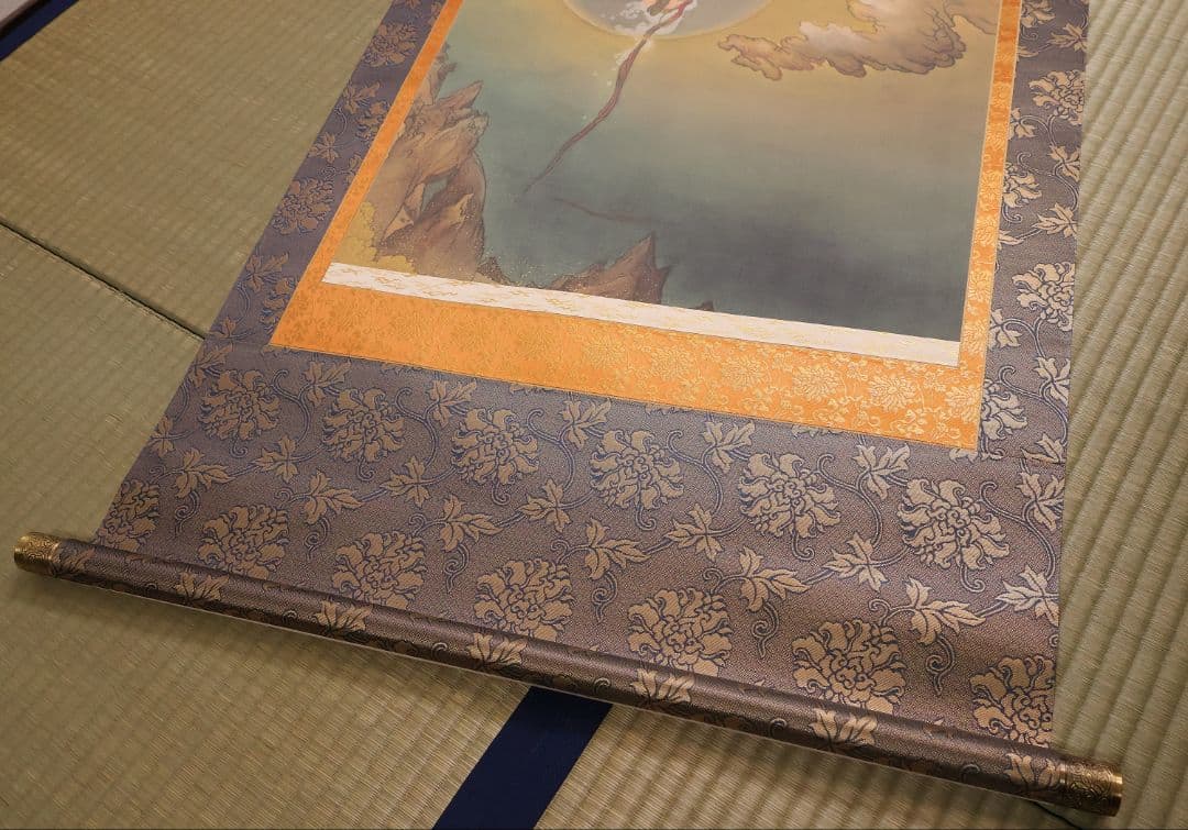 複製】大塚工藝社 狩野芳崖 悲母観音 限定300部 絹本 掛軸 【MA704