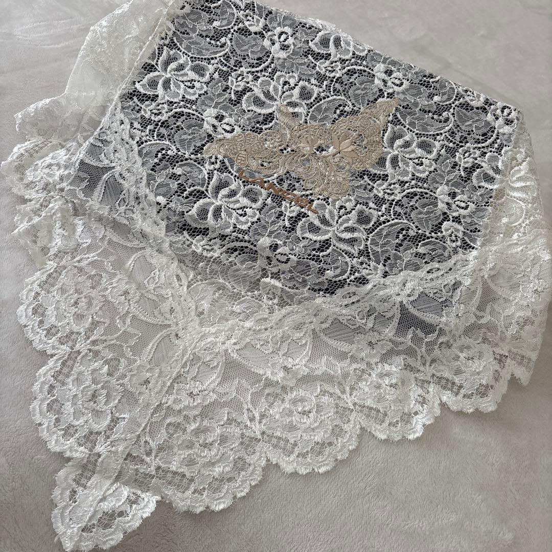 ランセル 花柄 総レース テーブルクロス 撥水加工 ロゴ 140×180 日本製