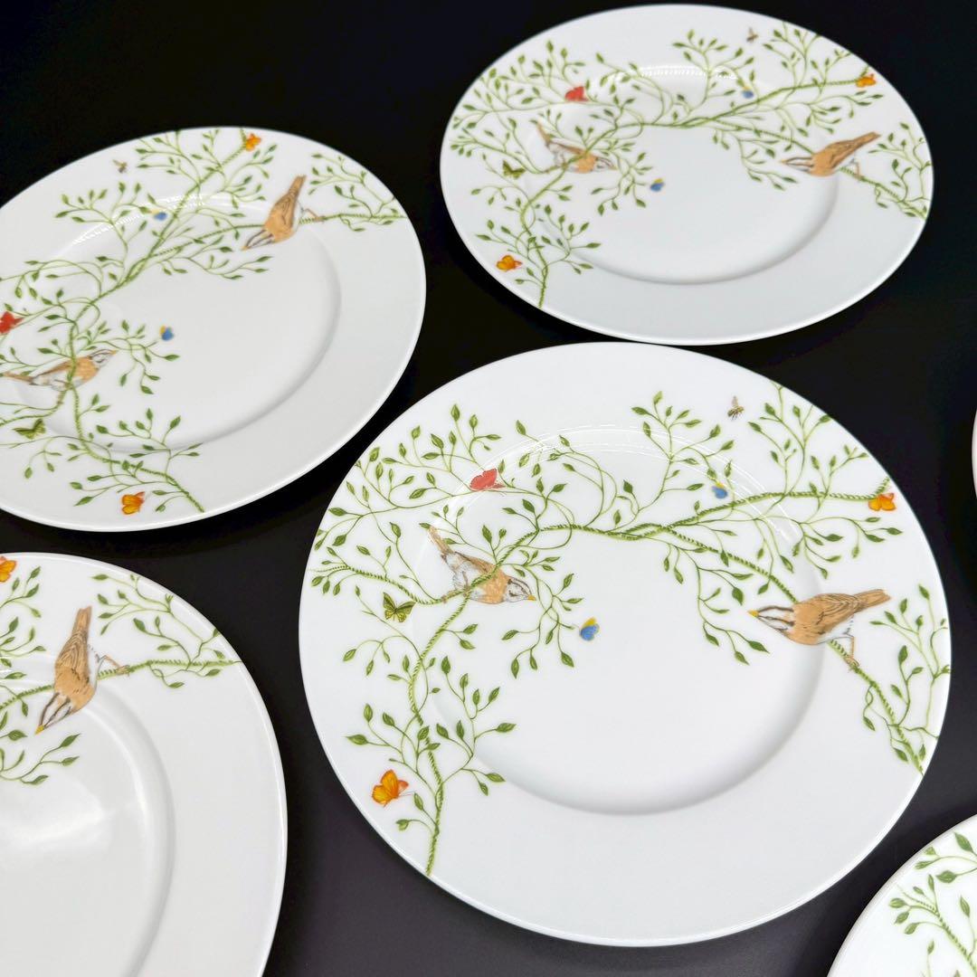 RAYNAUD ヒストリーナチュール　ブラウンバード22cm 6枚セット　箱付