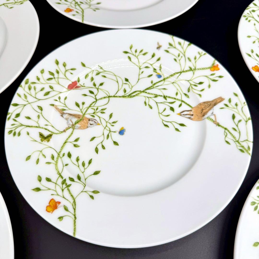 RAYNAUD ヒストリーナチュール　ブラウンバード22cm 6枚セット　箱付