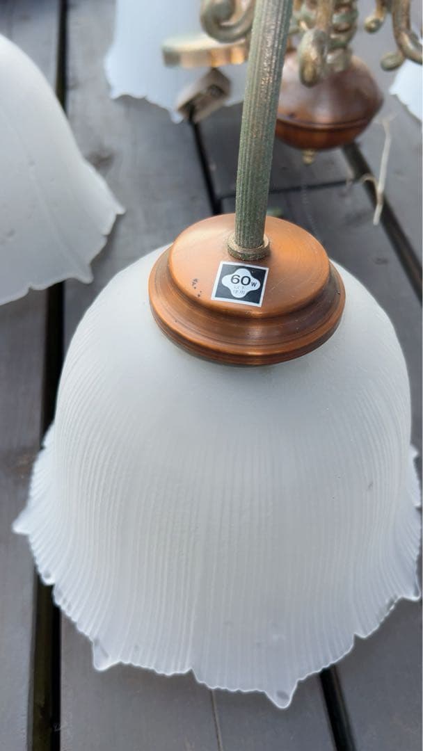 シャンデリア 5灯 フラワーシェイプ