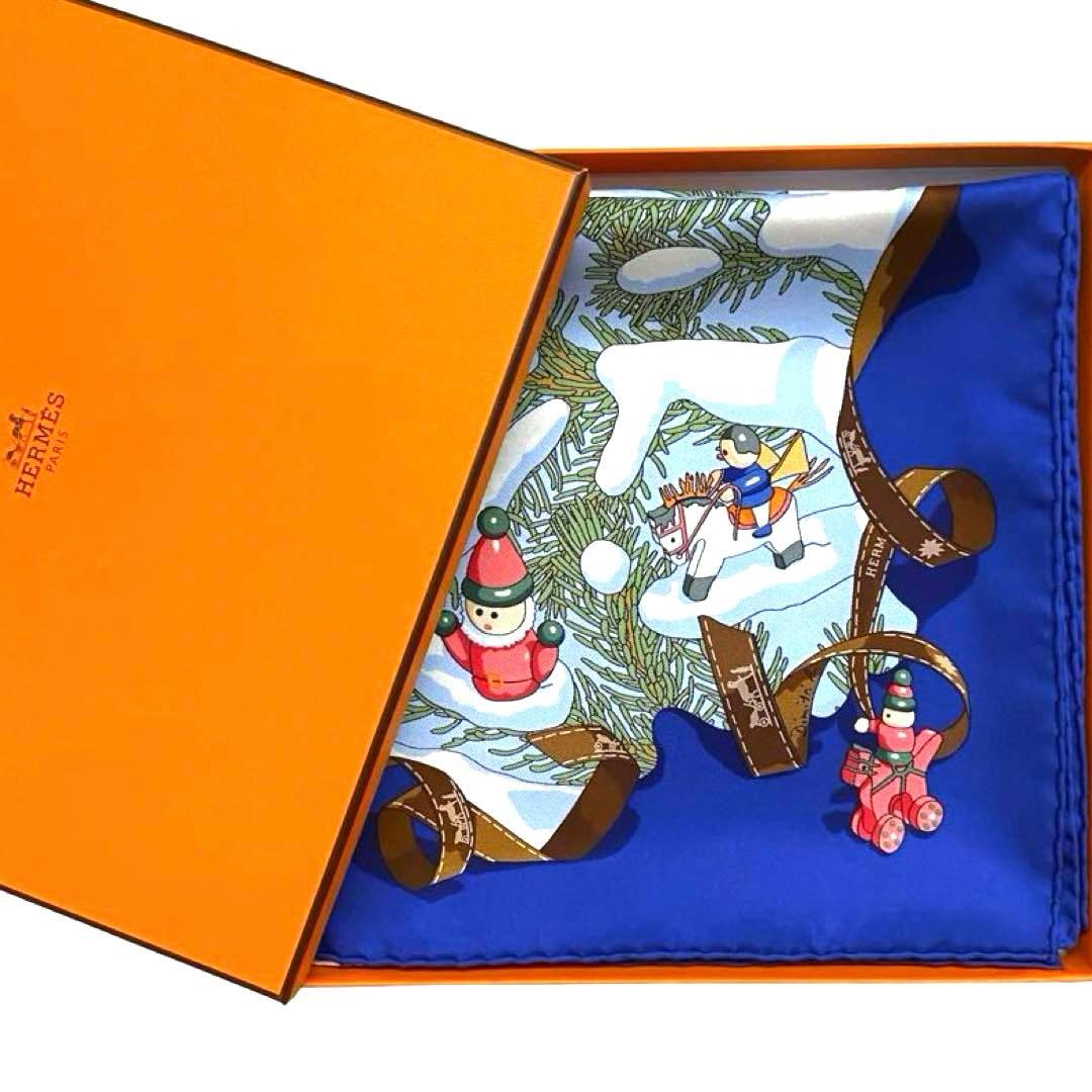 極希少 美品 エルメス シルクスカーフ カレ フォーブル24番地の