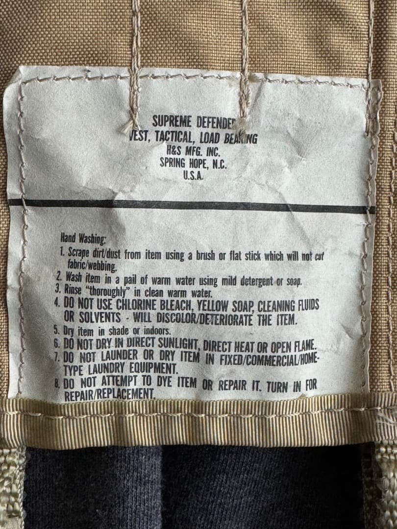 激レア デッドストック H&S TLBV TAN 特殊部隊 湾岸 アフガン