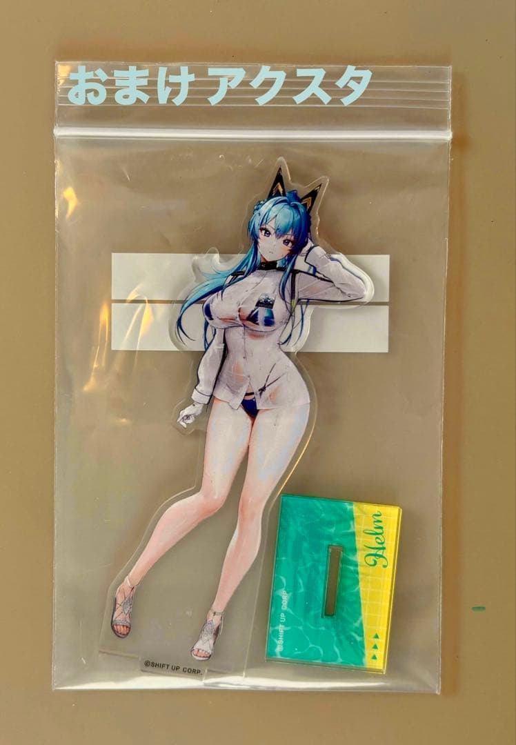 マ*7様 【ガレージキット完成品】勝利の女神 NIKKE ヘルム　アクアマリン