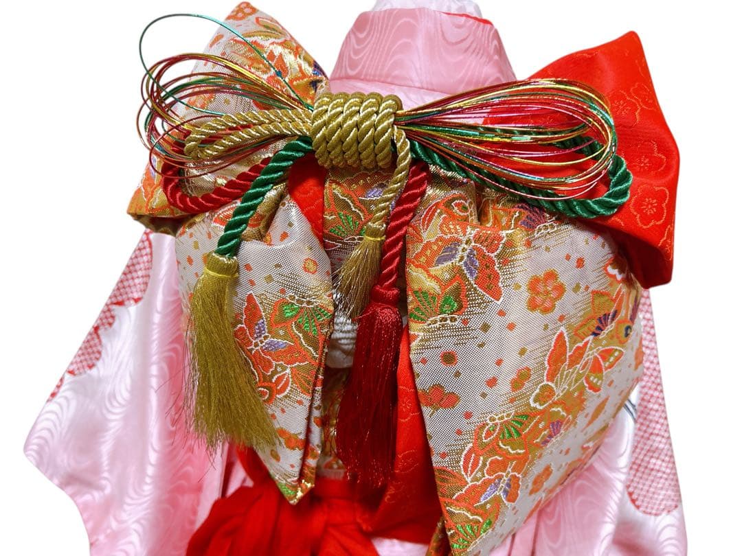 本格!!正絹♡七五三　7歳　女の子　フルセット　一式　ピンク　鶴