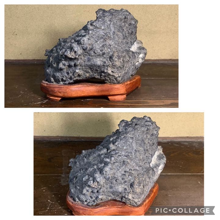 3766 揖斐川イボ石 5.88kg 水石 盆栽 盆石 置物 鑑賞石 観賞石