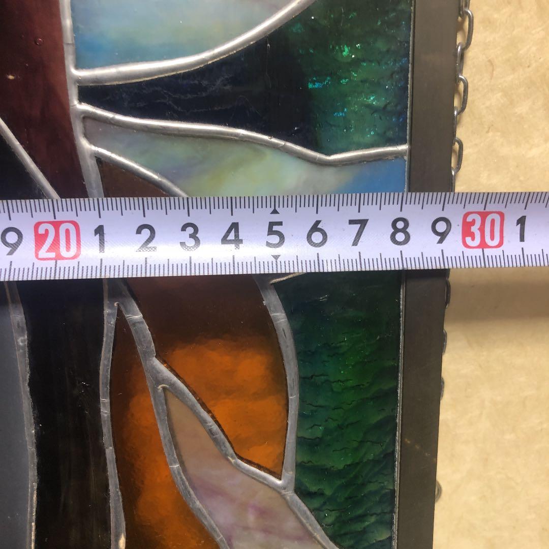 ステンドグラス鏡一体型壁掛け