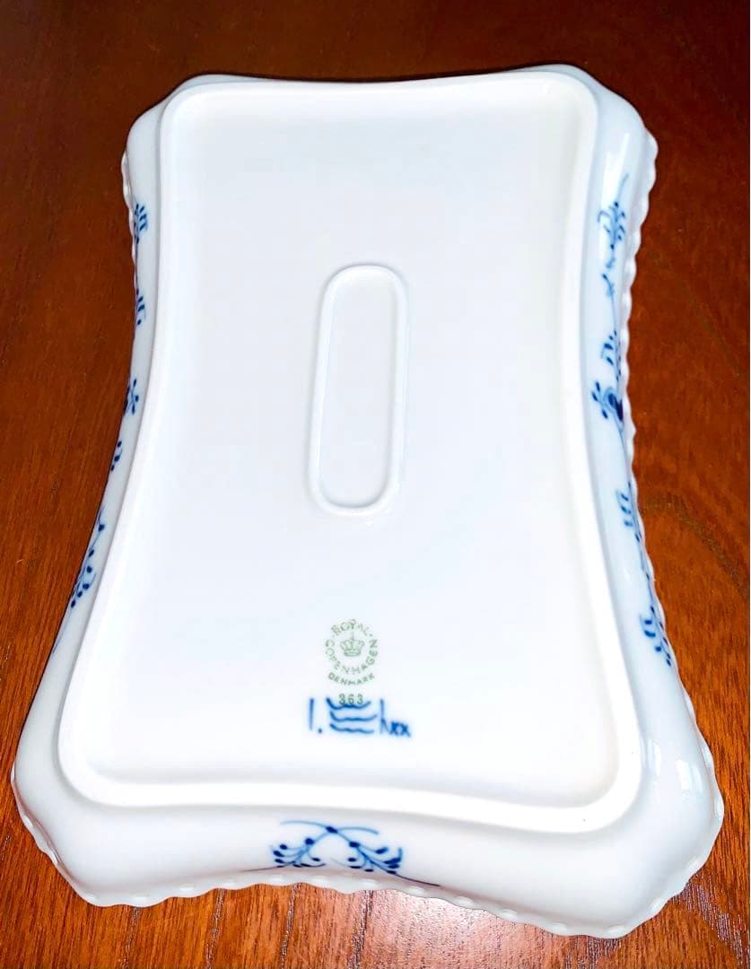 未使用品 廃盤品 ロイヤルコペンハーゲン フルレース スクエアプレート トレイ