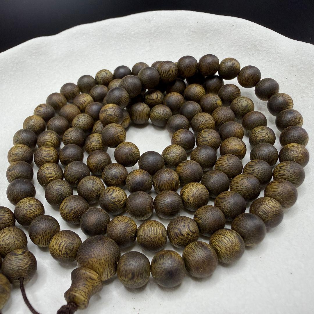 R54 全沈水極上緑油伽羅伽楠香 奇楠香沈香手串 高級ブレスレット重:34.6g