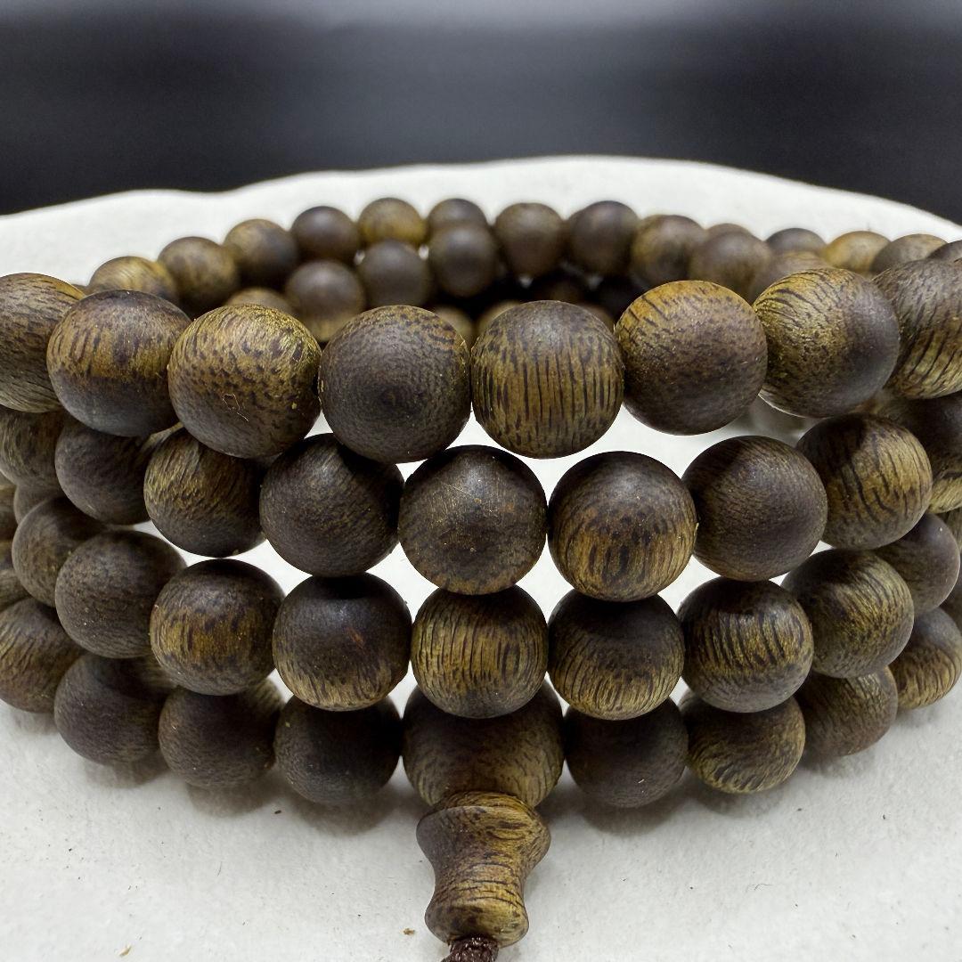 R54 全沈水極上緑油伽羅伽楠香 奇楠香沈香手串 高級ブレスレット重:34.6g