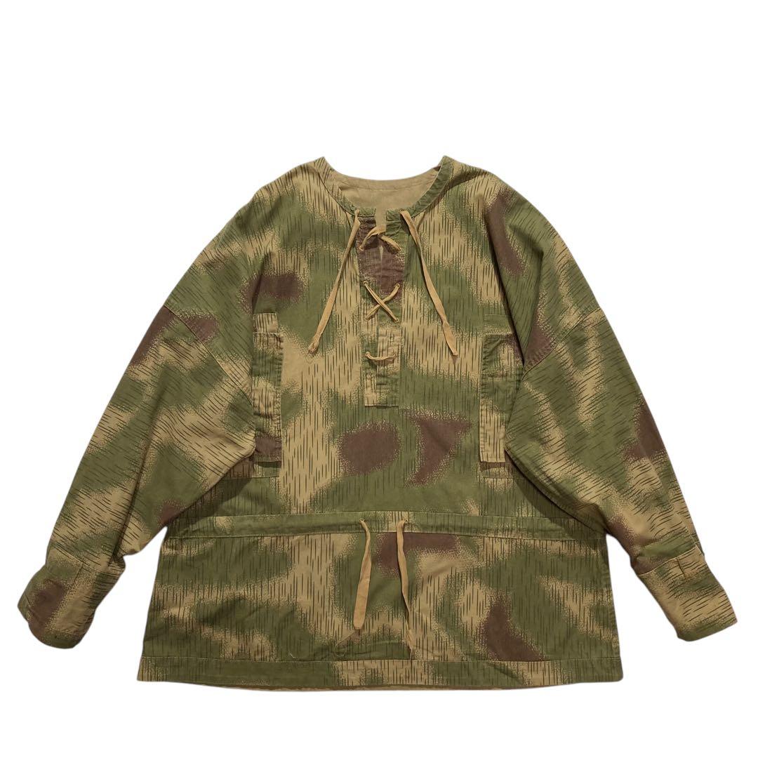 ドイツ軍 迷彩 スモックジャケット カーキ 茶色 スプリンターカモ