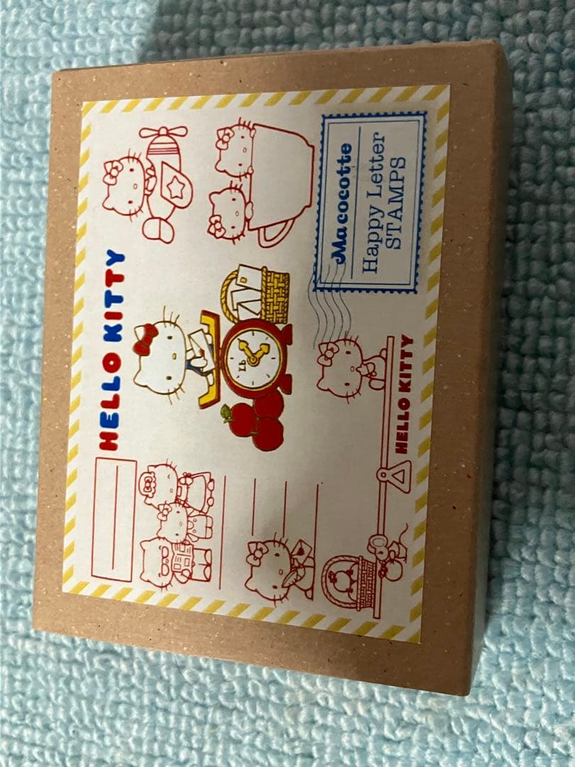 ハローキティデザインのスタンプ 日付け印セット。