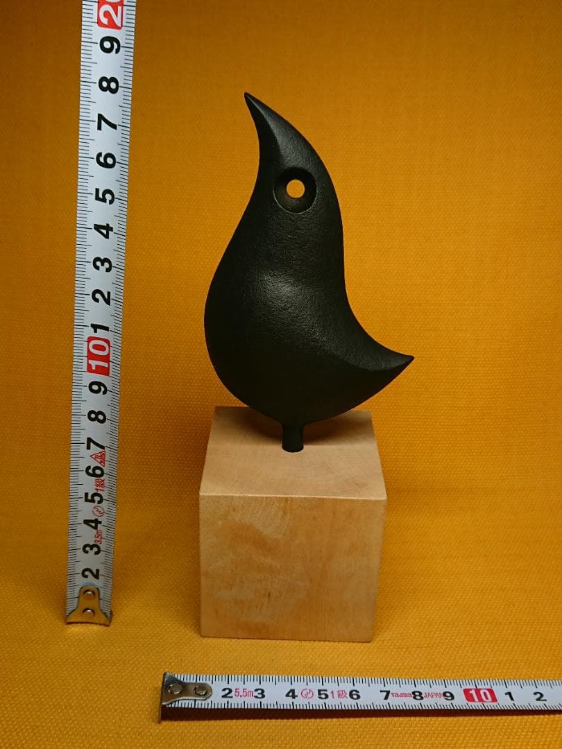 【美品】鳥　金属　彫像　オブジェ　置物　インテリア　工芸品　美術品　A1081