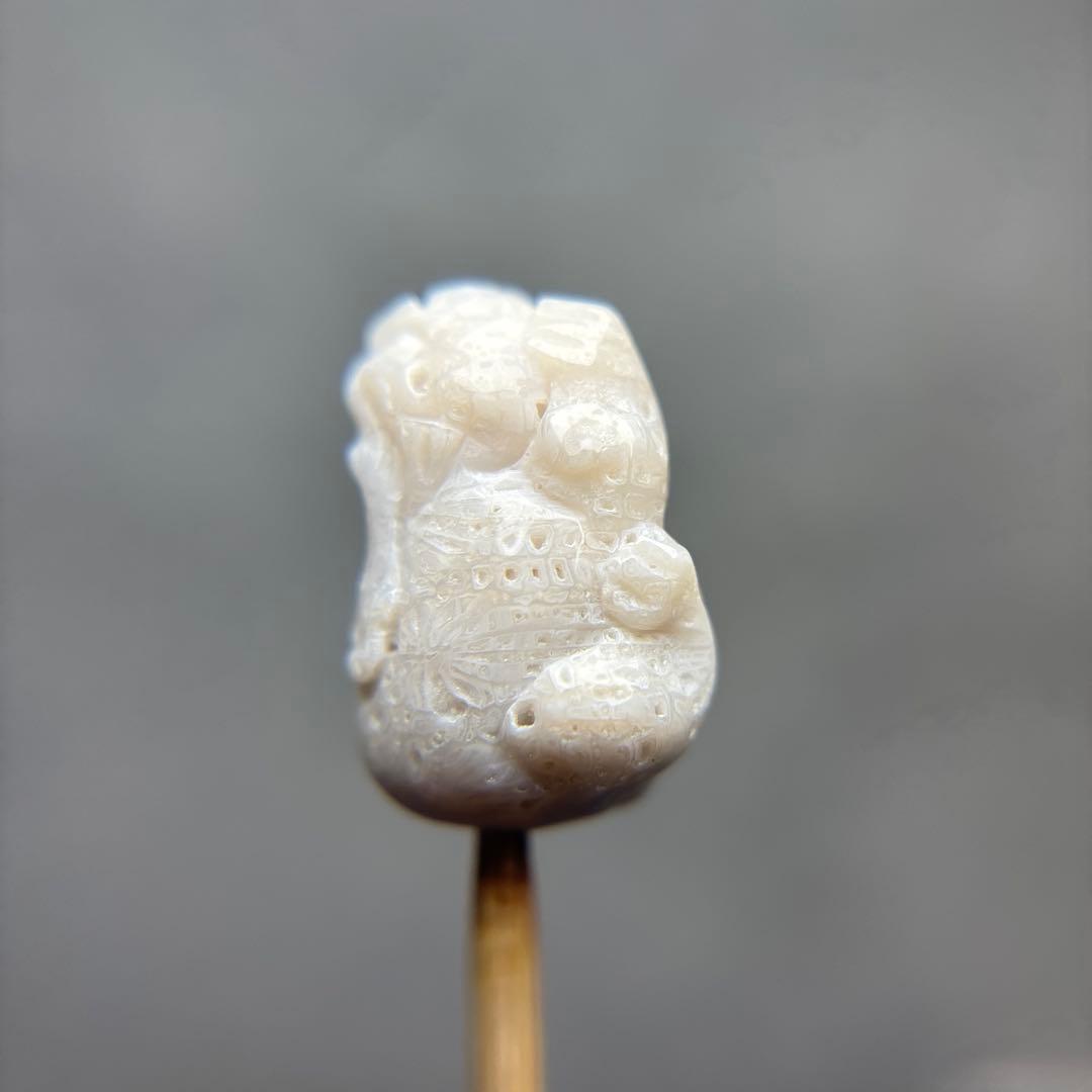 あずきちゃんフォッシルコーラル　貔貅パーツ　1-163