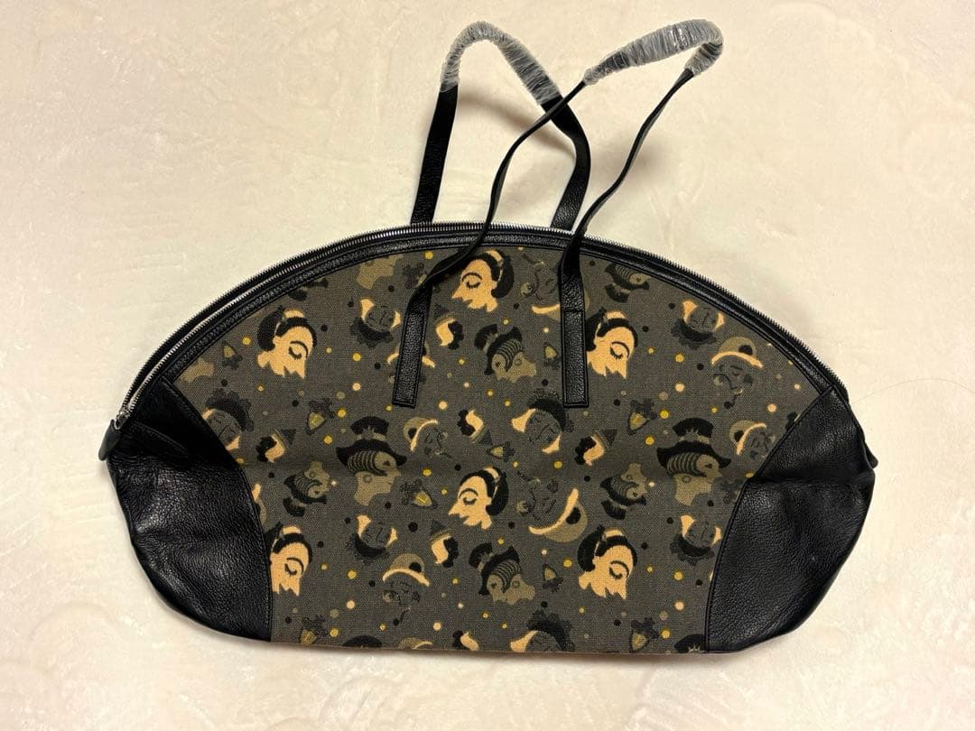 【希少/大容量】Lilith リリス 特大ボストンバッグ フランス製 フェイス柄