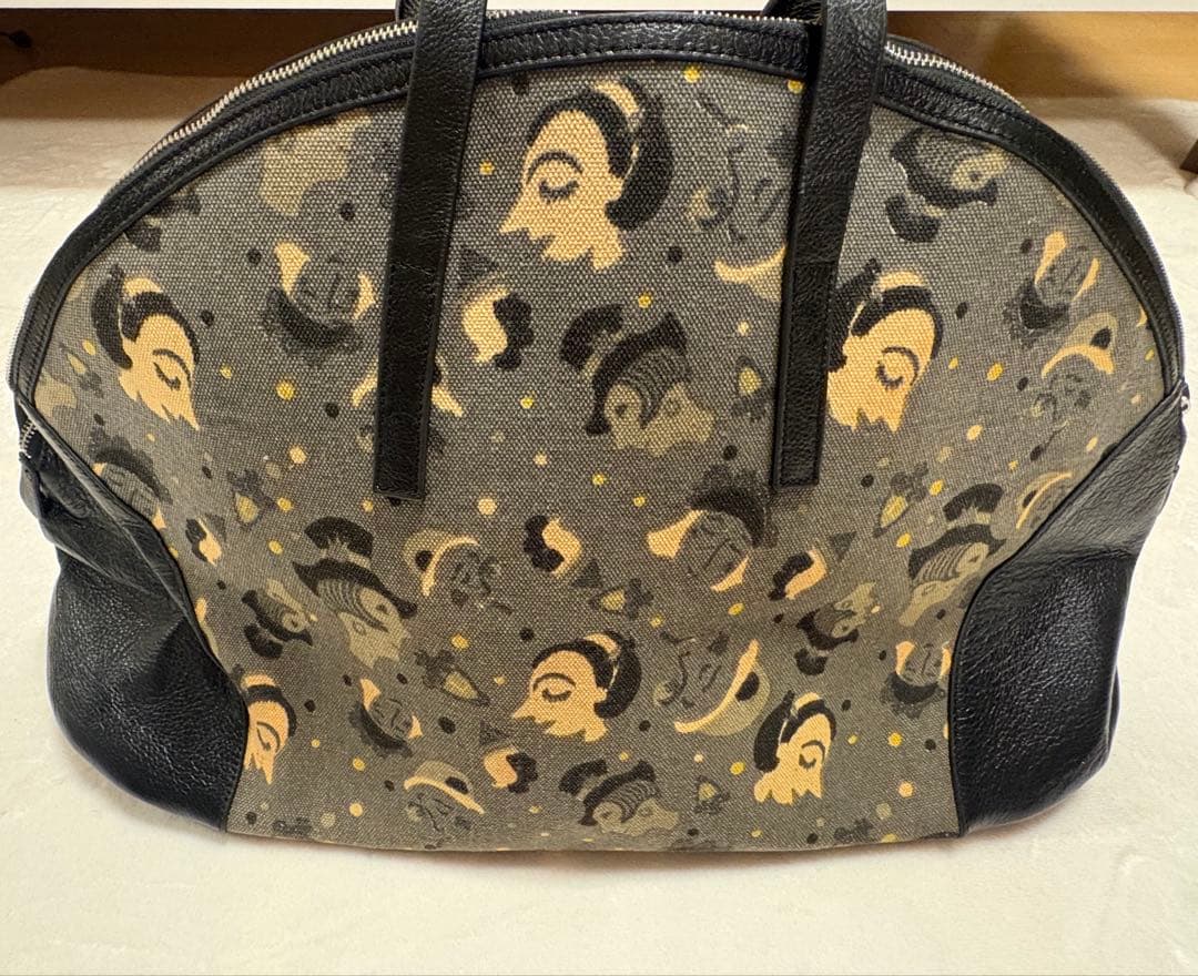 【希少/大容量】Lilith リリス 特大ボストンバッグ フランス製 フェイス柄