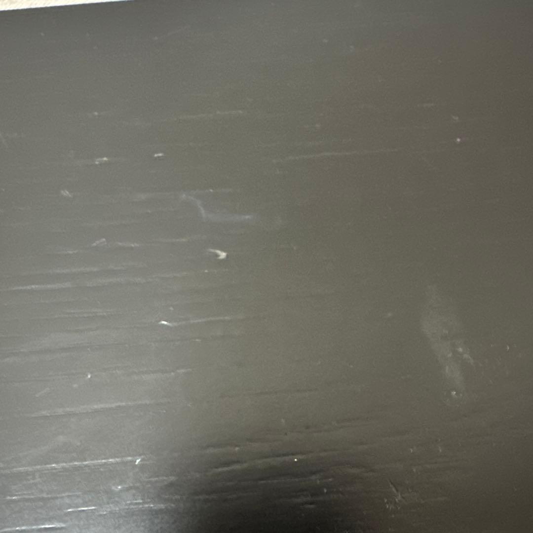 【やや傷あり】黒　センターテーブル　大塚家具