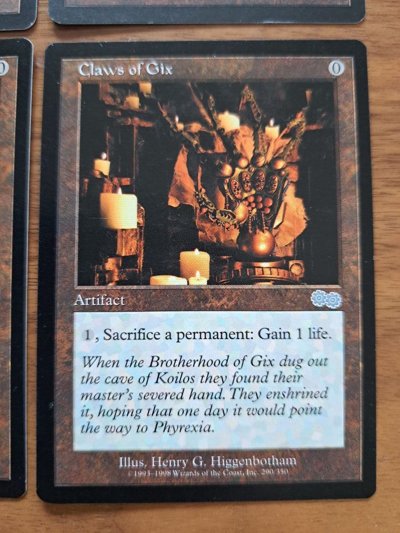 Claws of Gix 4枚 ギックスのかぎ爪 - メルカリ