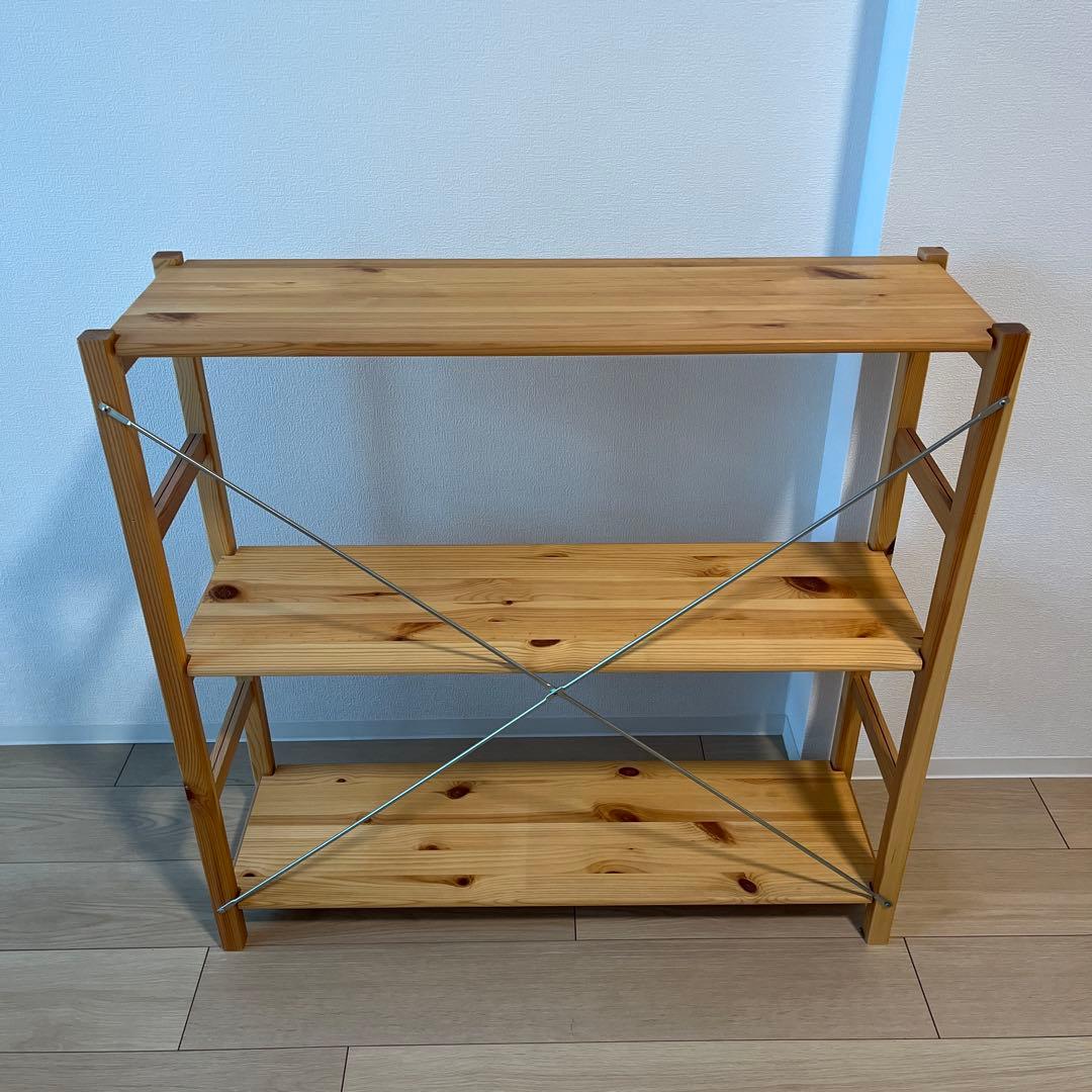 パイン材ユニットシェルフ奥行２５ｃｍタイプ・８６ｃｍ幅・小