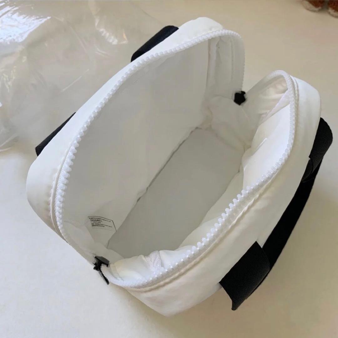 シャネル 化粧ポーチ ソフトクッションポーチ ノーベルティ 大容量 白黒 セット