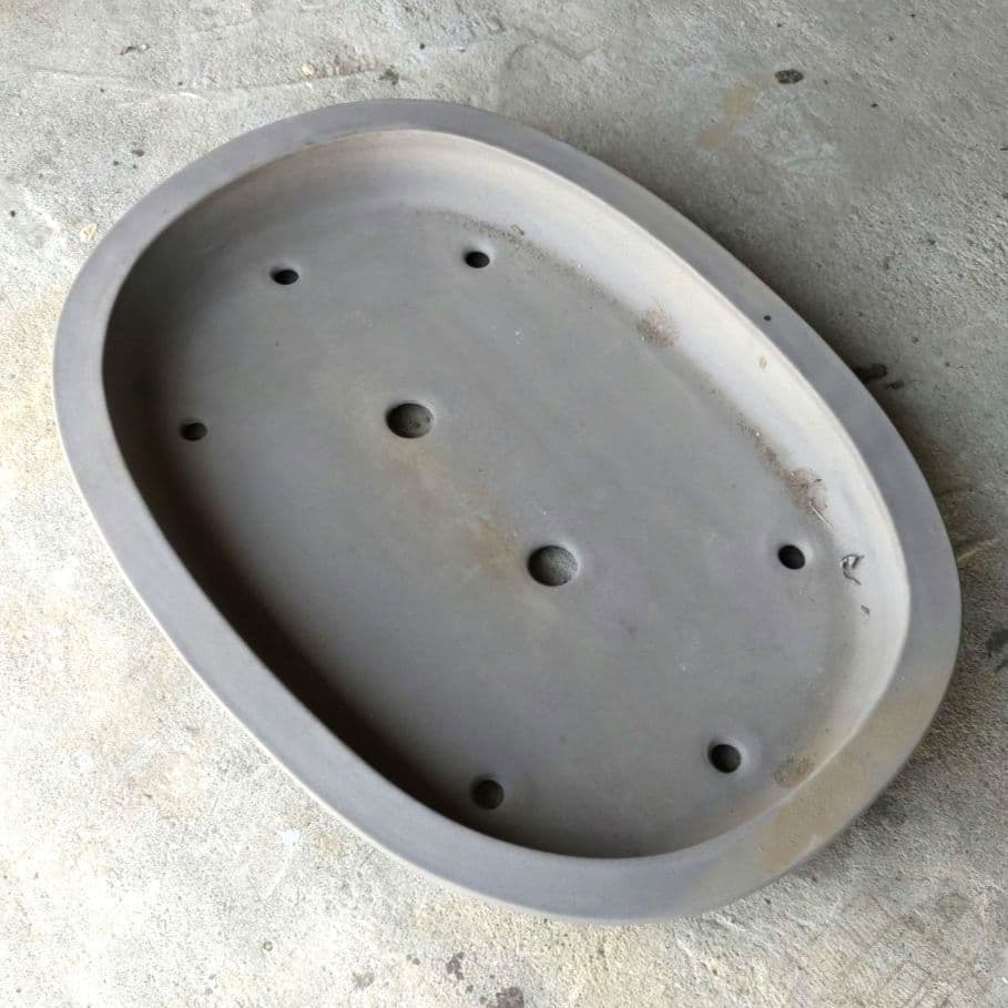 ◆盆栽道具◆盆栽鉢  常滑鉢  楕円鉢  大きいサイズ