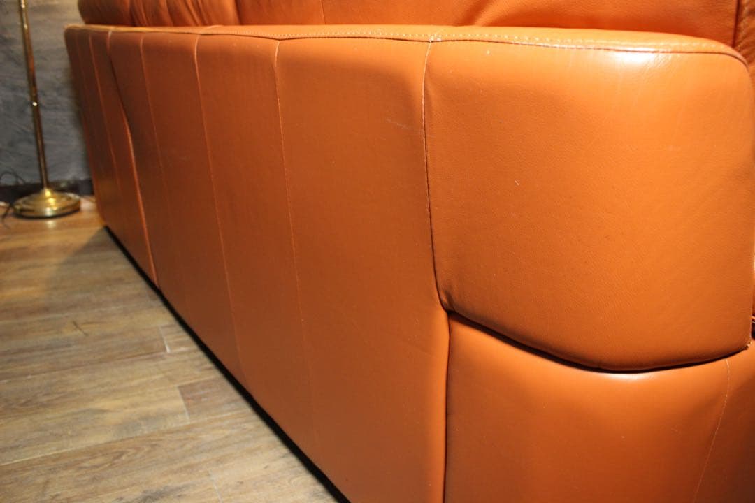 首都圏送無料〜訳あり４０万大塚家具 レザーワールド 本革 コーナーソファ