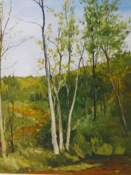 南大路 一、早春、レゾネより、希少、版上サイン、新品額装