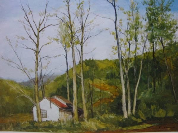 南大路 一、早春、レゾネより、希少、版上サイン、新品額装