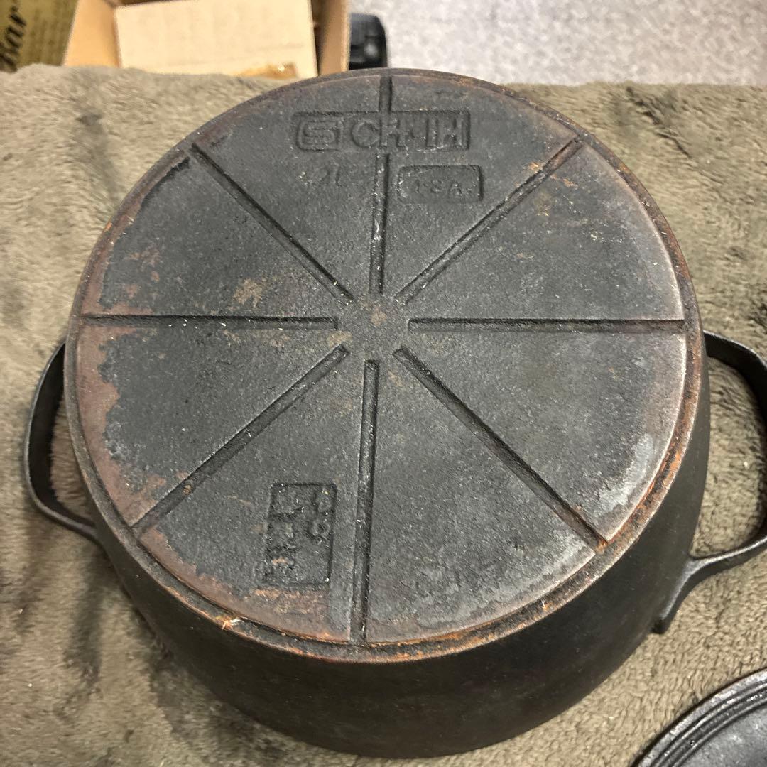 南部鉄器　盛栄堂　両手鍋　24cmD13 整理番号A15