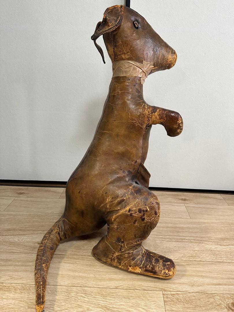 Omersa オマーサ　ヴィンテージレザーアニマル　カンガルー　インテリア