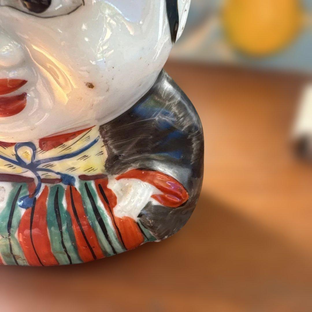 骨董　置物　縁起物　福助　明治　大正　時代物