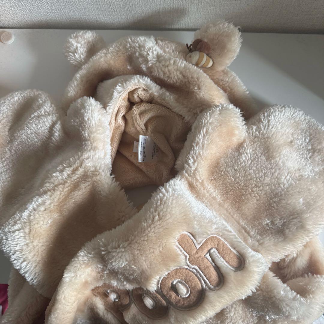 くまのプーさん マフラー 手袋 付き ファンキャップ - メルカリ