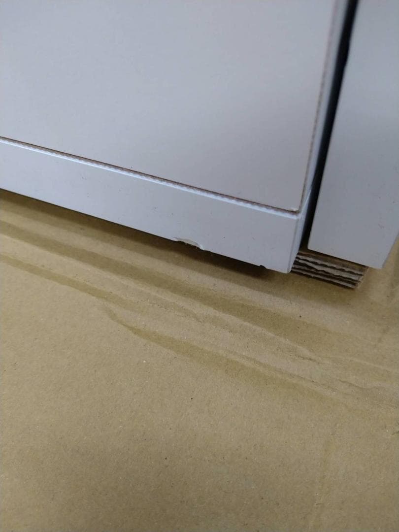 ◎7034 ステンレス天板頑丈ハイカウンター幅120　ホワイト