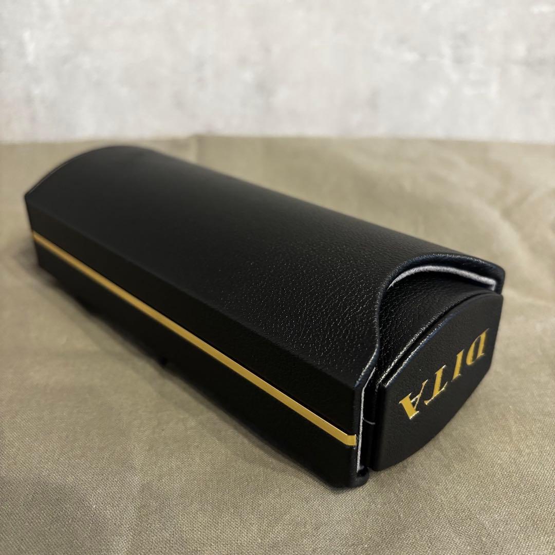 美品 DITA ディータ メガネケース 黒 レザー