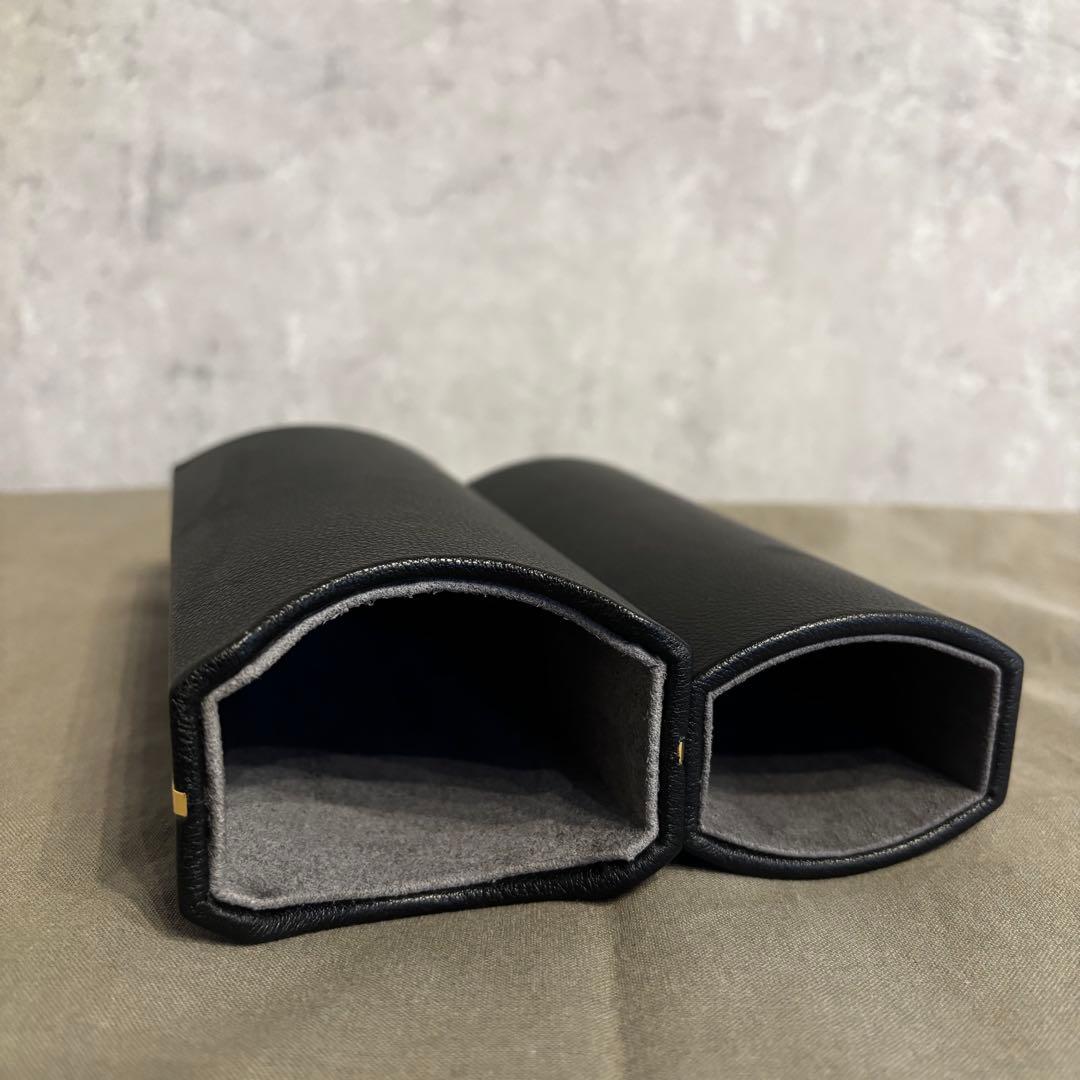 美品 DITA ディータ メガネケース 黒 レザー