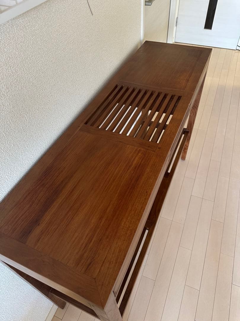 【ゆう⭐︎】木製ラック ダークブラウン サイドボード