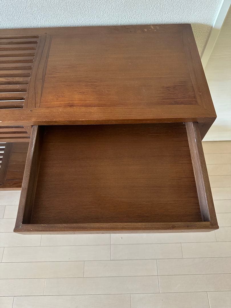 【ゆう⭐︎】木製ラック ダークブラウン サイドボード