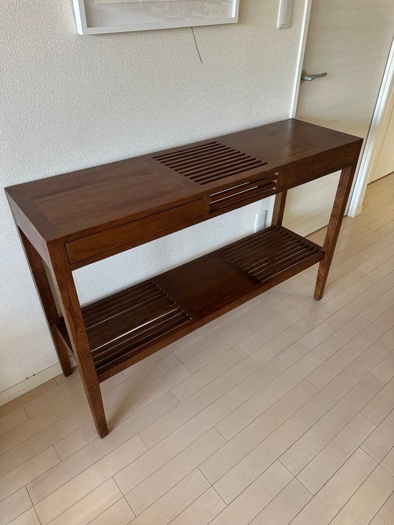 【ゆう⭐︎】木製ラック ダークブラウン サイドボード