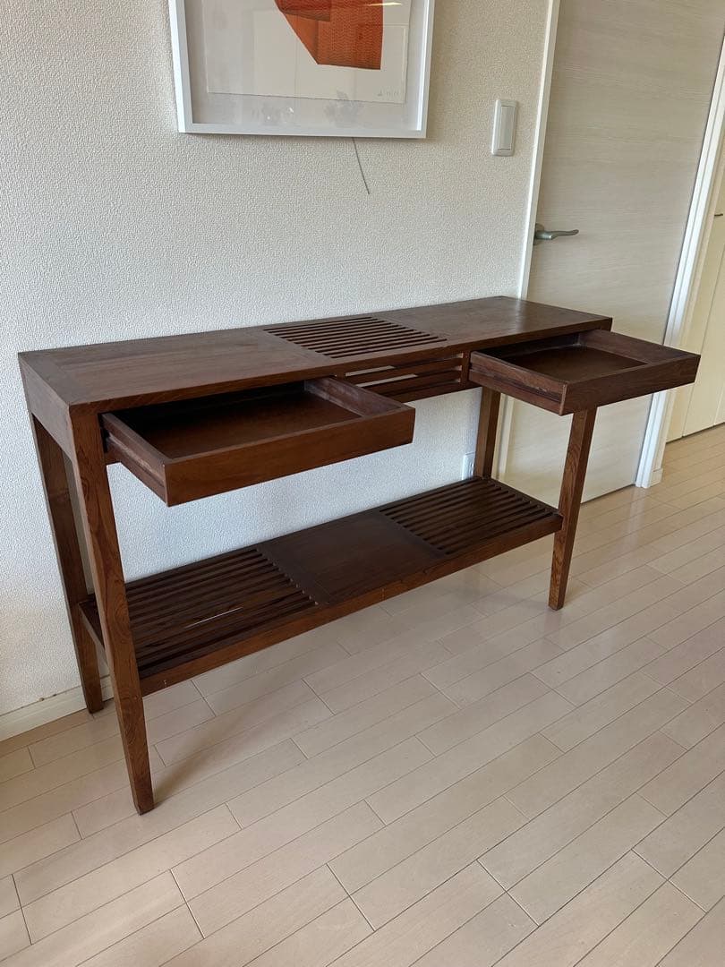 【ゆう⭐︎】木製ラック ダークブラウン サイドボード