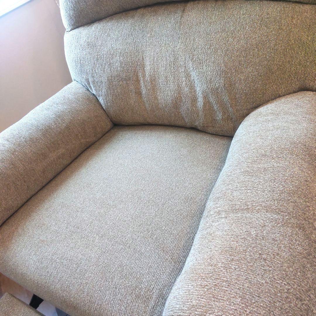 Ashley リクライニングソファ オットマン付き　1人掛け