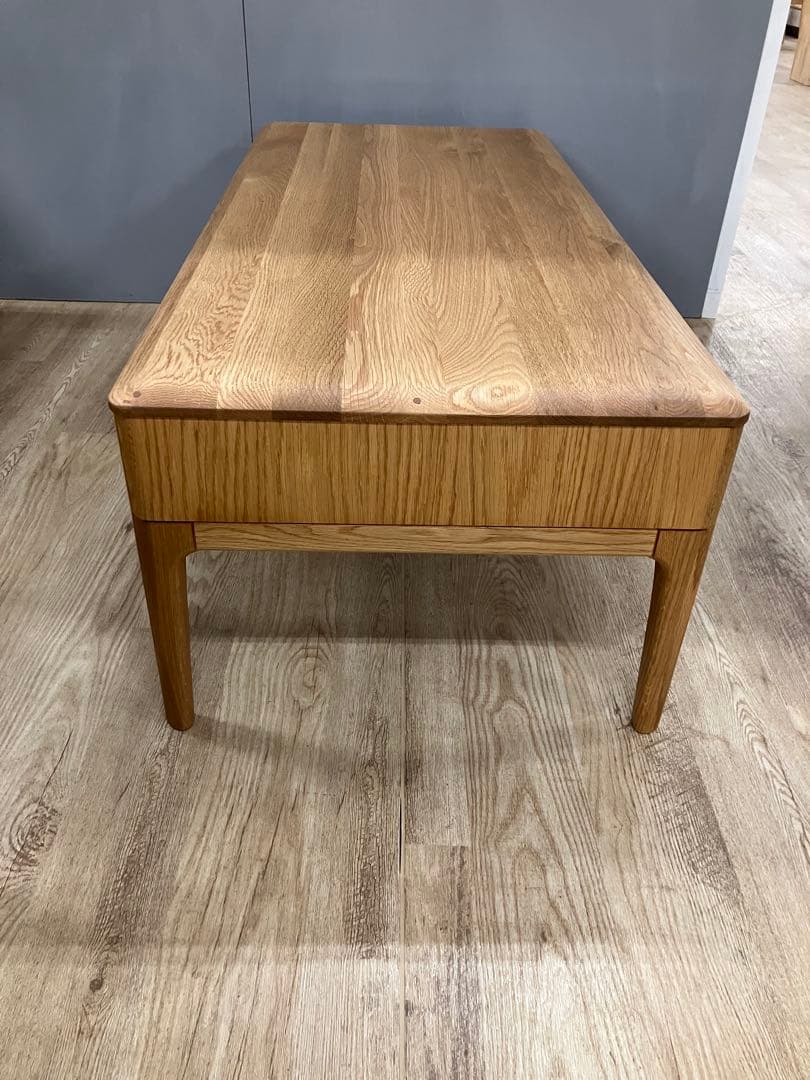 久和屋　ストリーム　リビングテーブル引出付　オーク