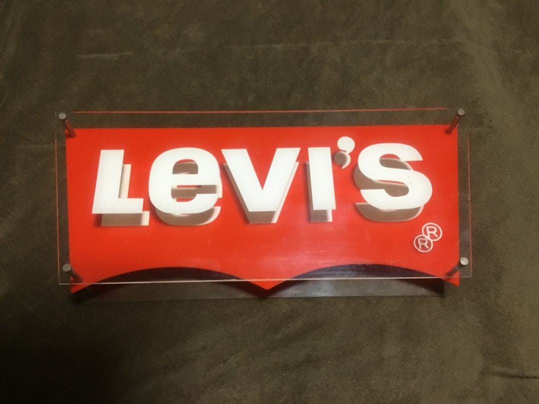 【貴重】Levi's リーバイス　店舗用　ディスプレイ看板　非売品　８０’s〜