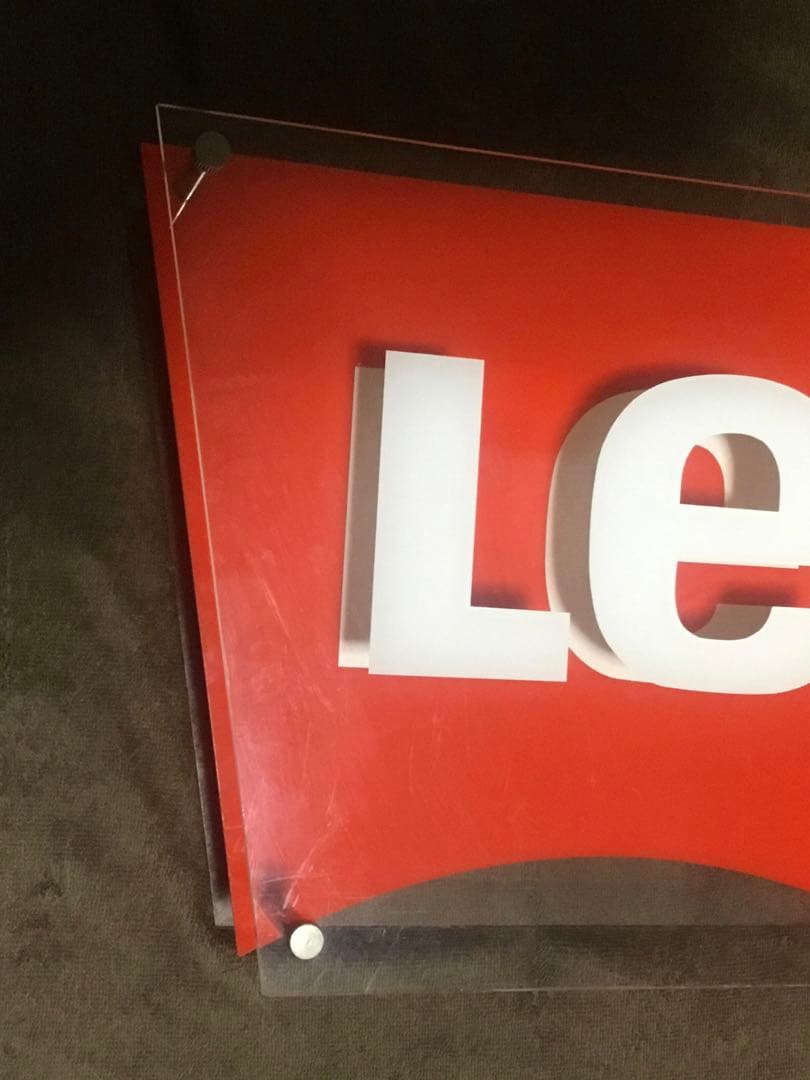 【貴重】Levi's リーバイス　店舗用　ディスプレイ看板　非売品　８０’s〜