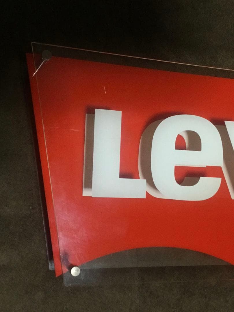 【貴重】Levi's リーバイス　店舗用　ディスプレイ看板　非売品　８０’s〜