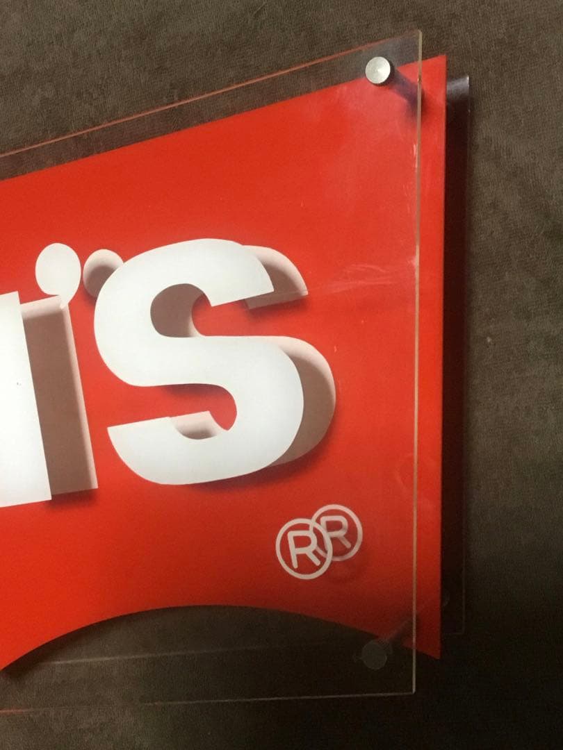 【貴重】Levi's リーバイス　店舗用　ディスプレイ看板　非売品　８０’s〜