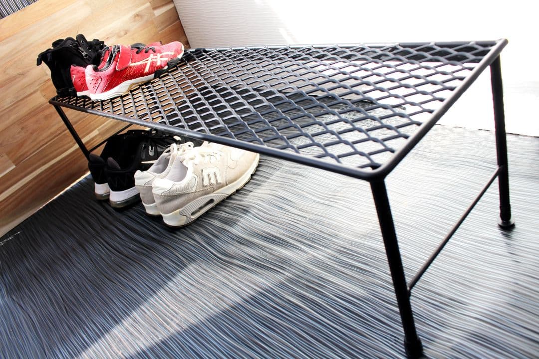 mini！アイアンシューズラック・下駄箱・靴箱