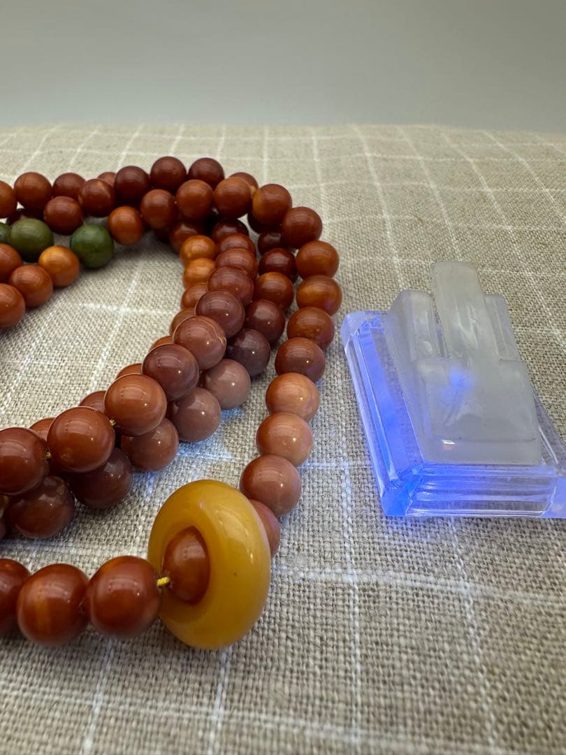 ☆天然☆ バルト海産 ターコイズ琥珀 老蜜蝋 ネックレス ペンダント 極上品