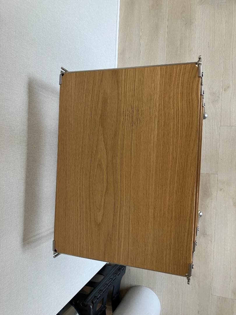 [無印良品] ステンレスユニットシェルフ オーク材棚 小 (中古品)