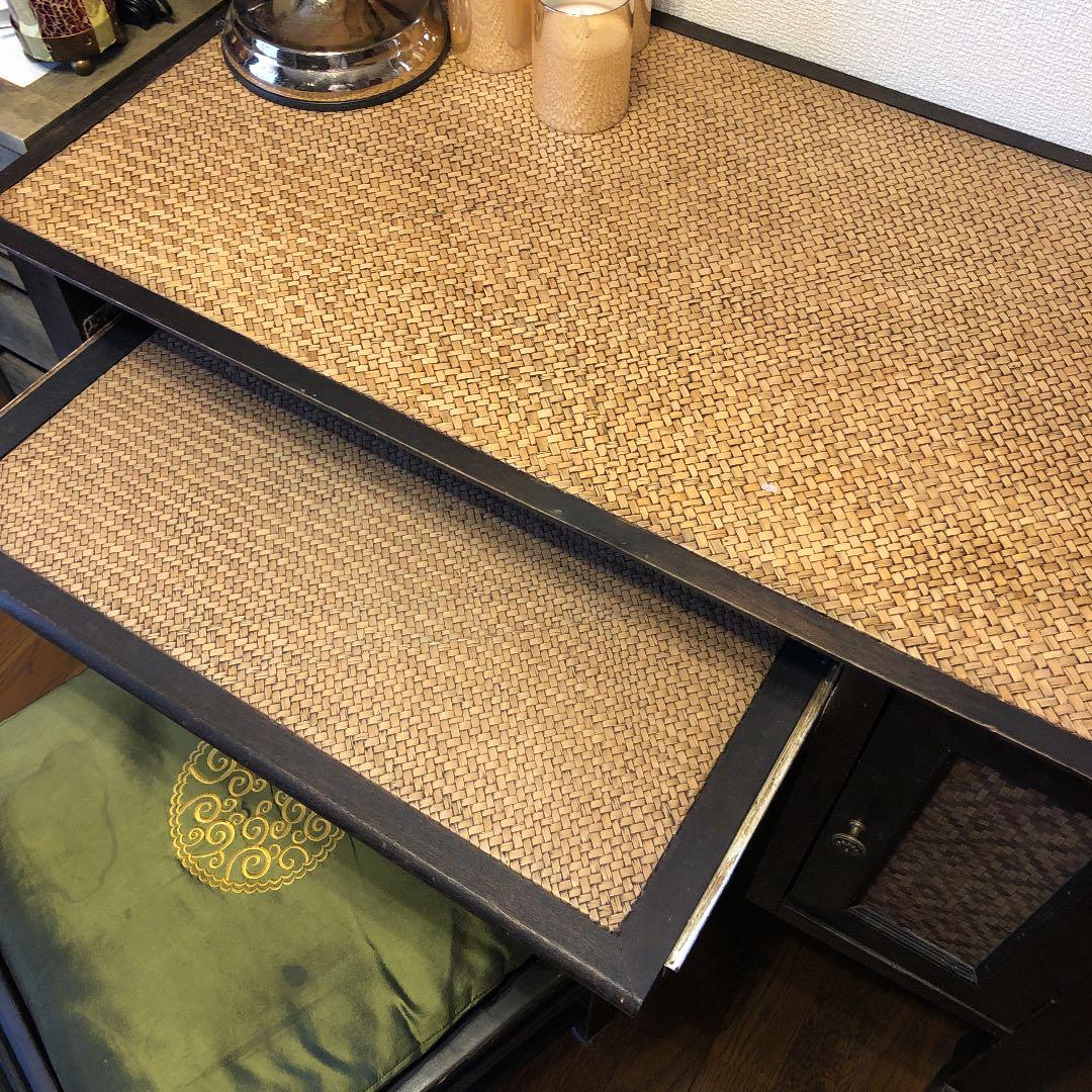 アジアン ヴィンテージ ワーク用デスク&チェア 店舗用ディスプレイにも